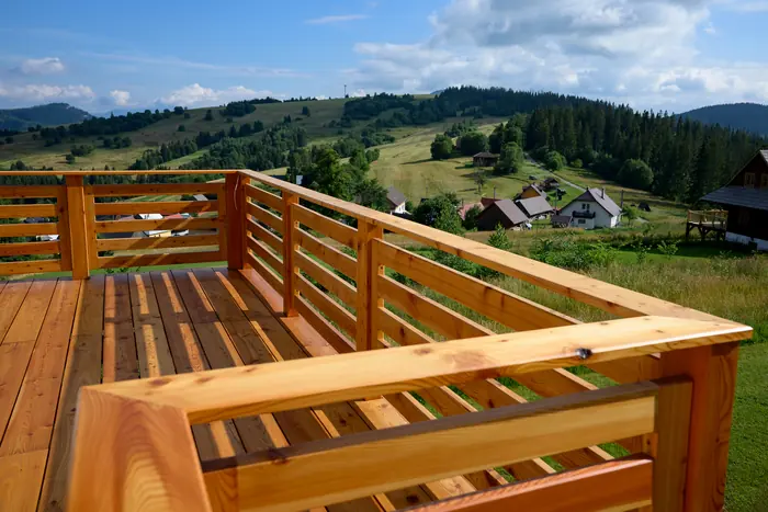 Výhľad z terasy — Borové Hideaway